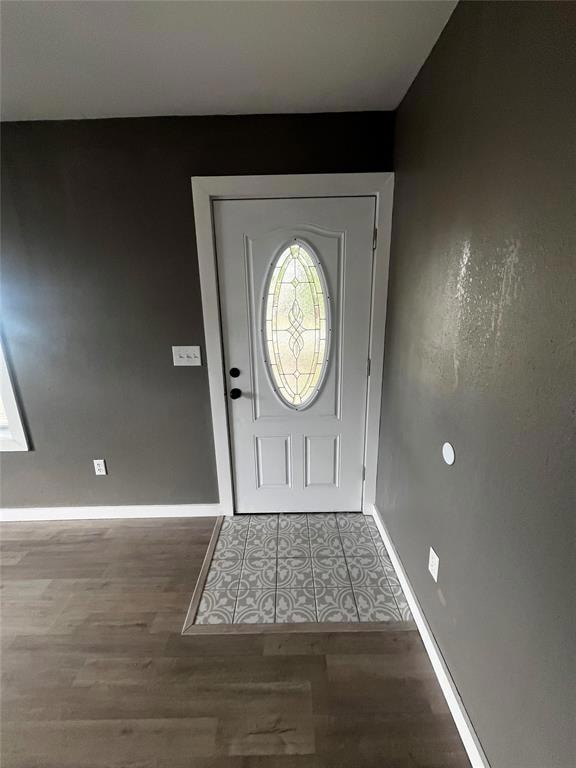 Front entry with tiled entrance and beautiful new 