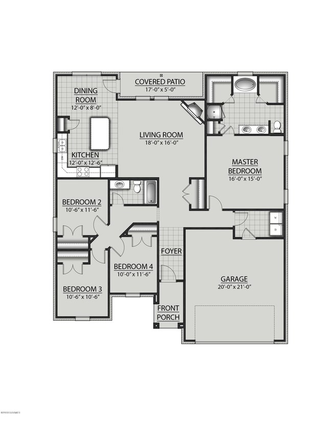 Redwood B IV - Floor Plan