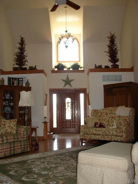 Living room facing the foyer