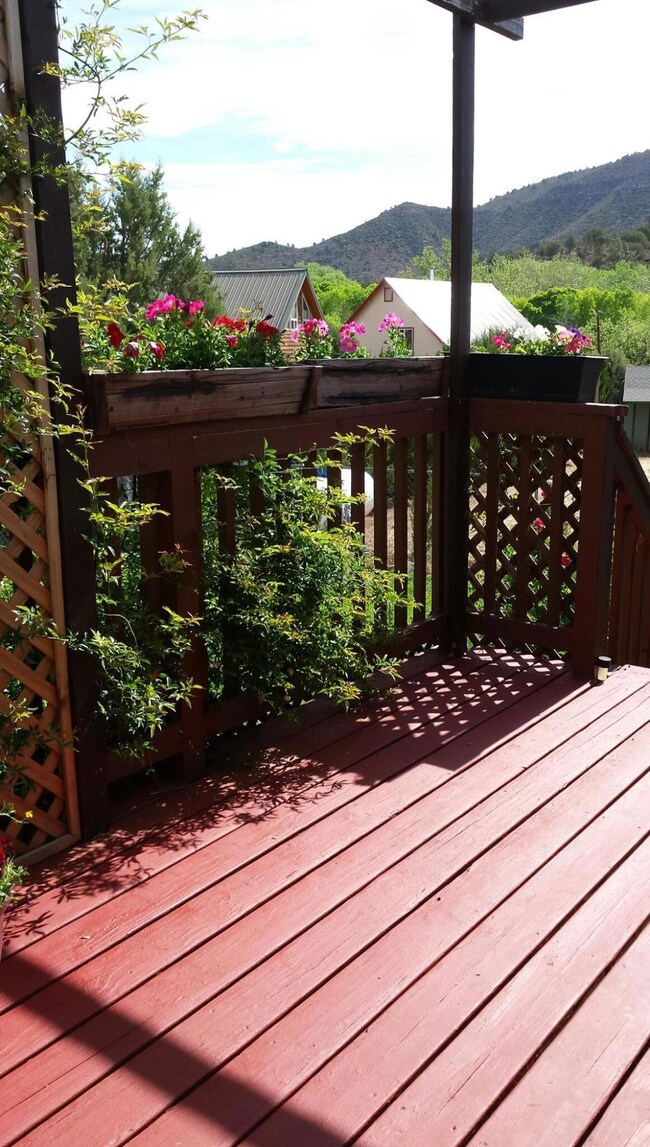 Beaver Flat deck with view
