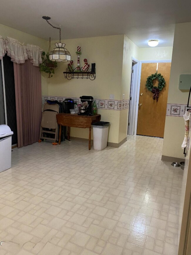 kitchen facing the garage
