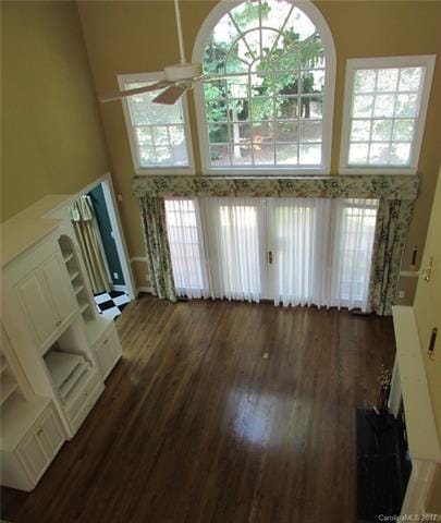 Peering down from the upstairs, this room is spect