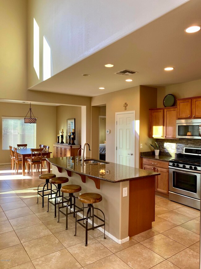 Nice island kitchen!