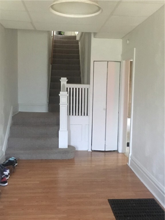 Front entry hall of right side unit.