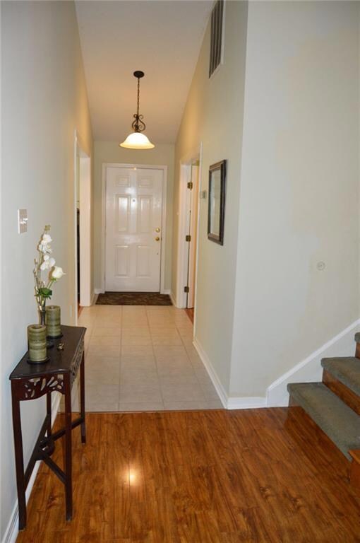 Ceramic tile in foyer!