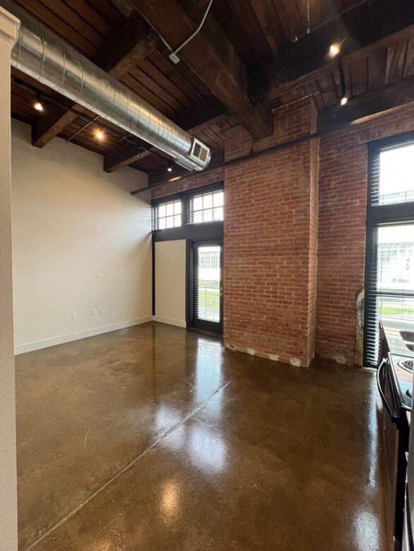 Open Living area has CHARACTER