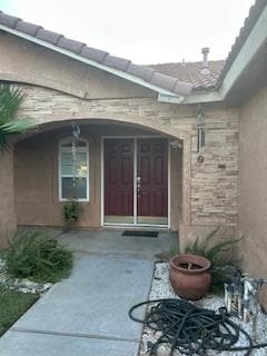 Entry doors/porch.