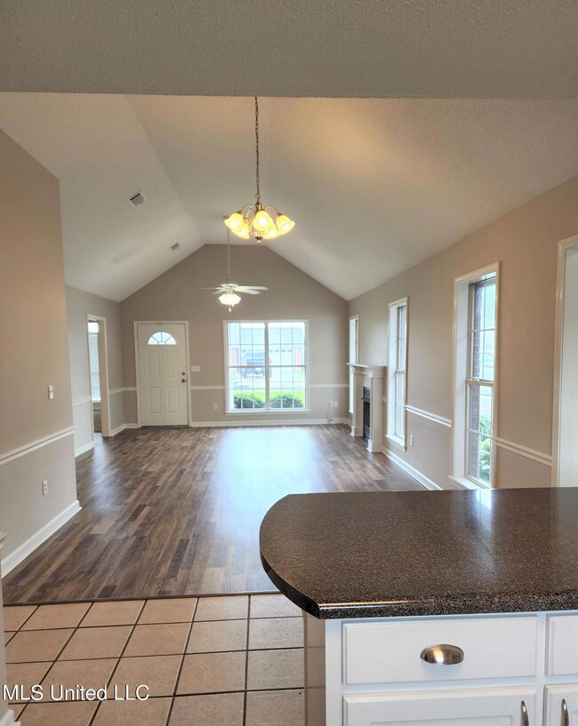 Great room and dining area