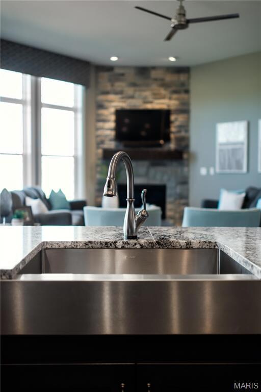 Example picture of a glacier.  Some features shown may be optional upgrades.