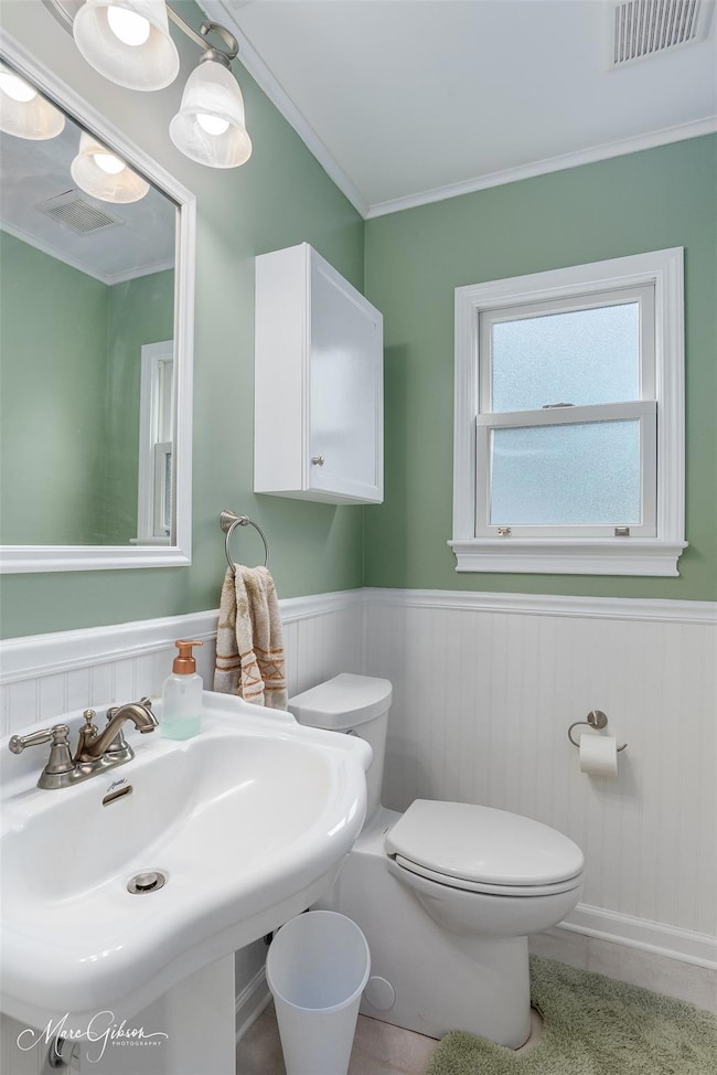 Downstairs powder room