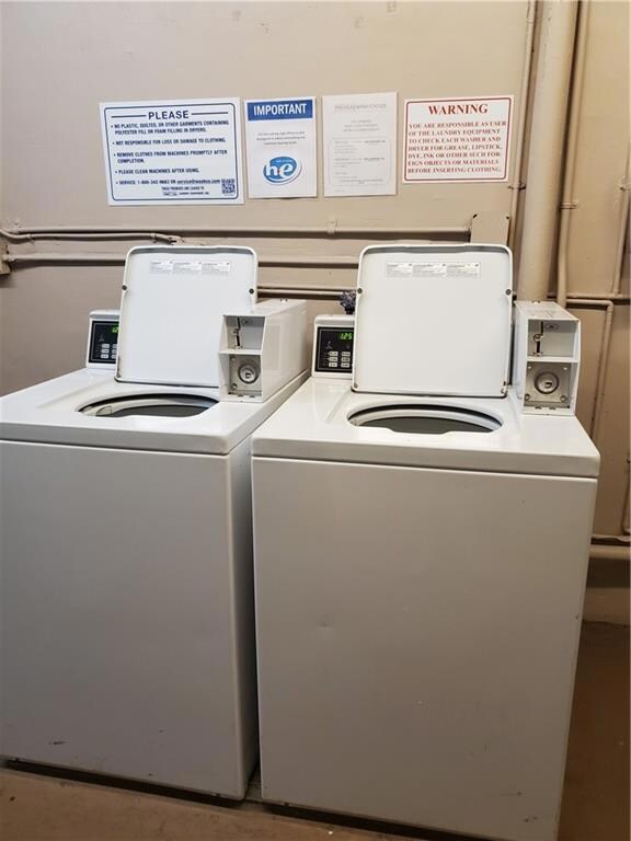 WASHER MACHINES IN LAUNDRY ROOM