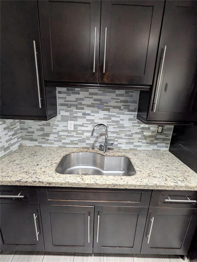 Sink Area with large faucet