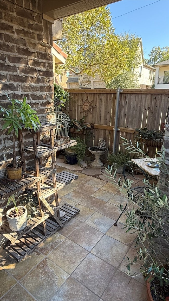 View of patio
