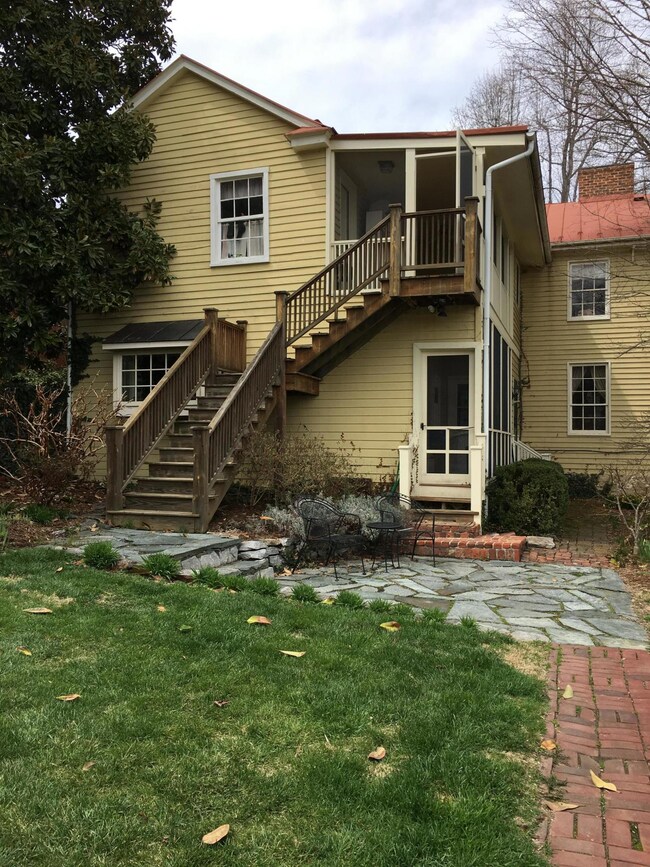 Separate entrance to studio apartment