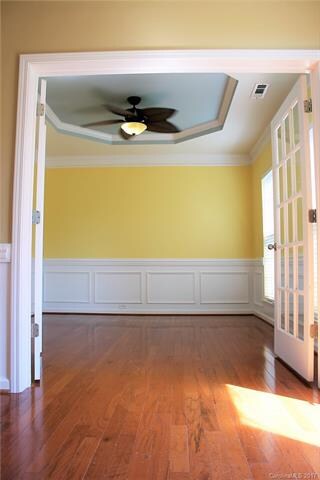 Office with french doors