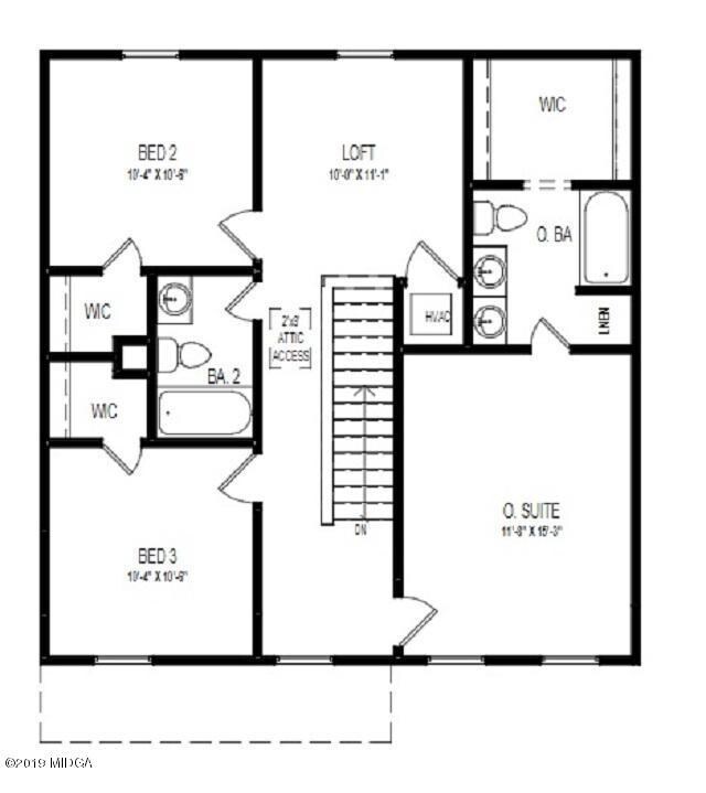 1601 1-Car - Floor Plan - BROCHURE - GRP