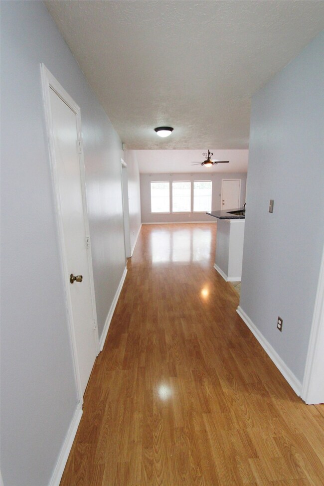 From the entry hall, you can see all the way to the back yard!