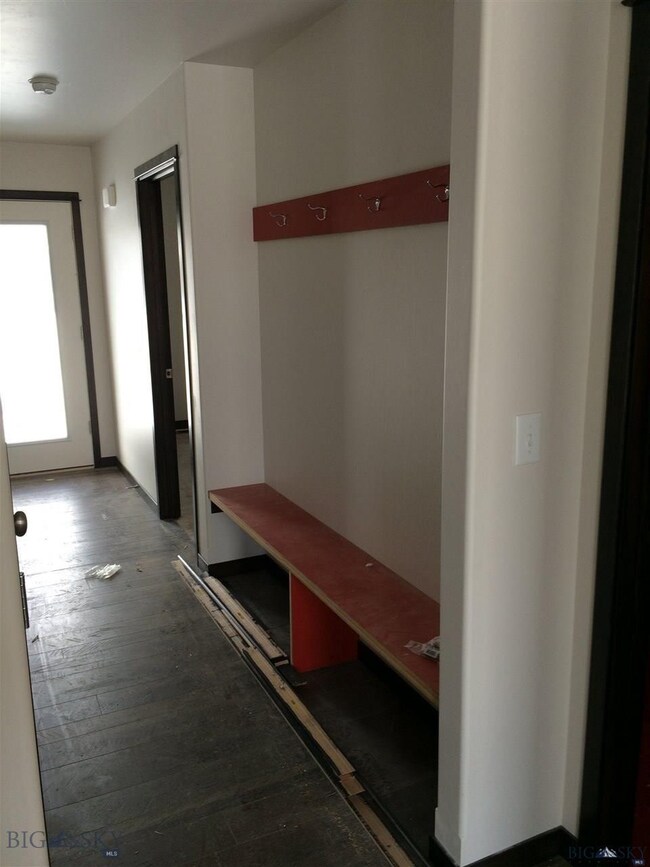 bench area from the other side of the hall.