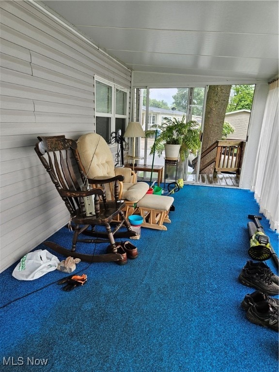 Sunroom featuring healthy amount of natural light