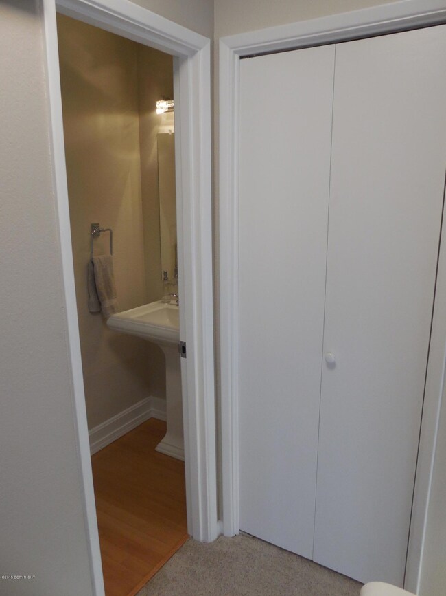 half bath & entry closet