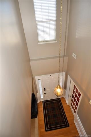 Two story entry hall.