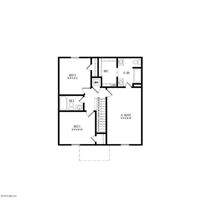 1401 1-Car - Floor Plan - BROCHURE - GRP