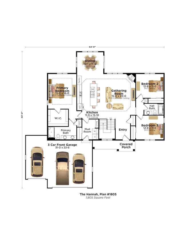 Hannah 1805 Garage Left