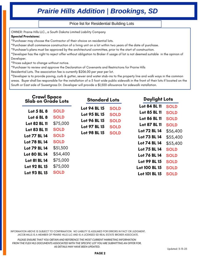 Copy of Prairie Hills Addition Residenti