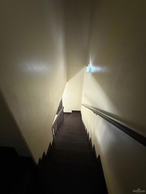 Stairs with carpet floors