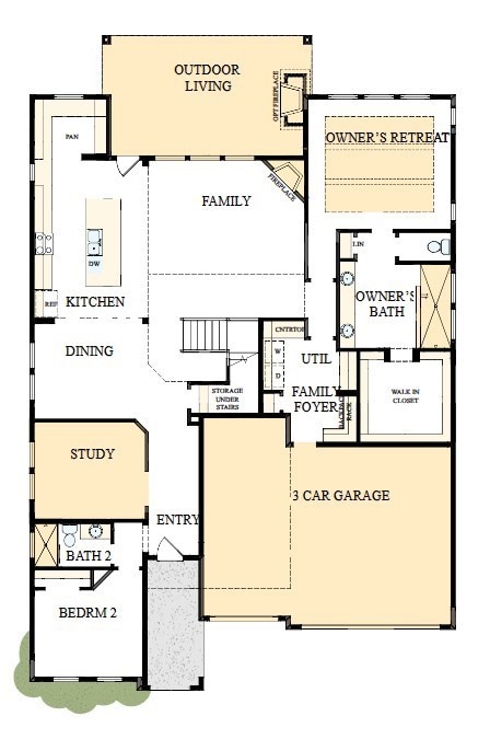 The success of a floor plan is the way you can mov