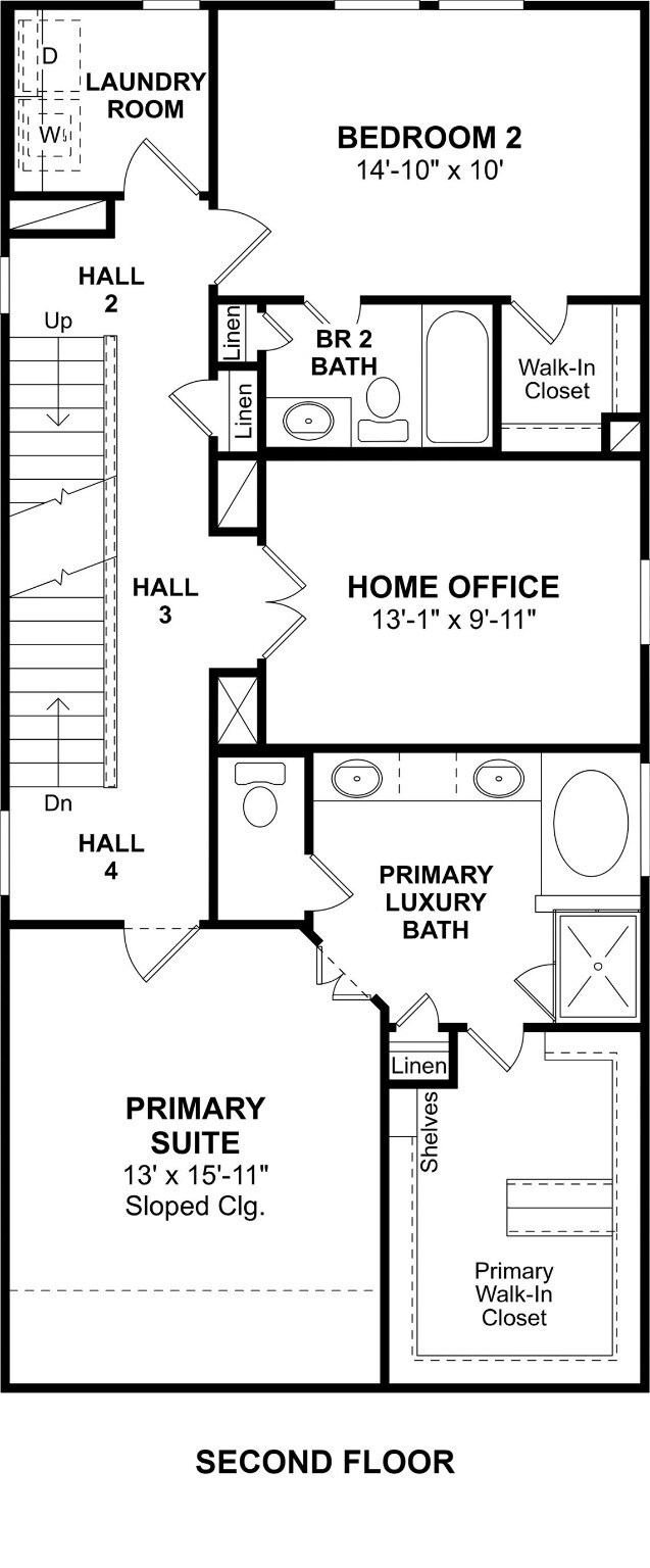 The Penelope floor plan by K. Hovnanian Homes. 2nd