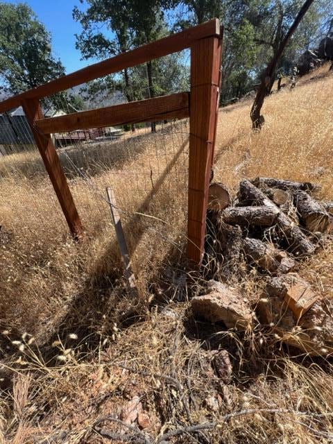 neighbor's fence corner