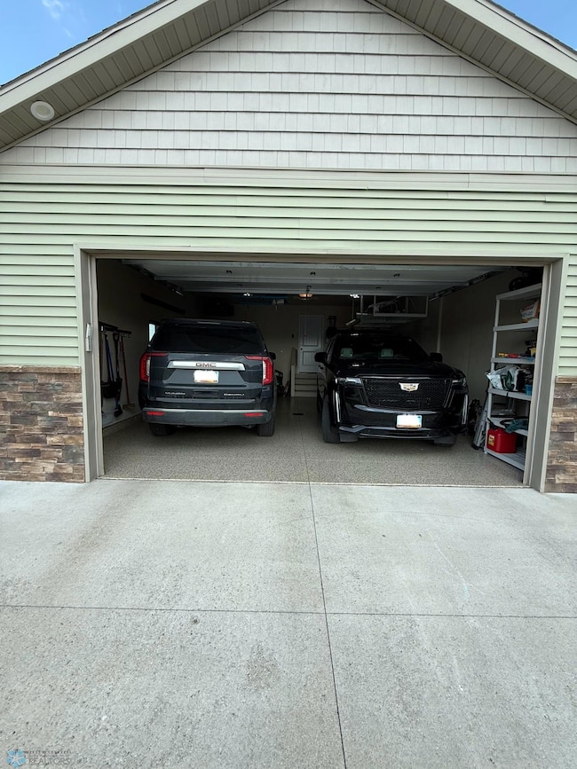 Two Full Size Vehicles in Garage