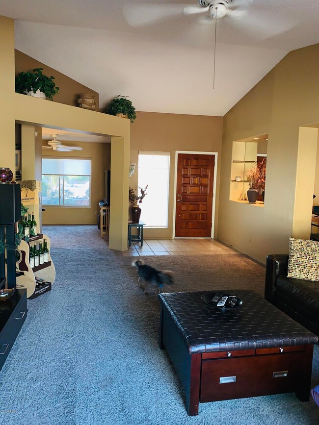 Looking toward Entryway & Den