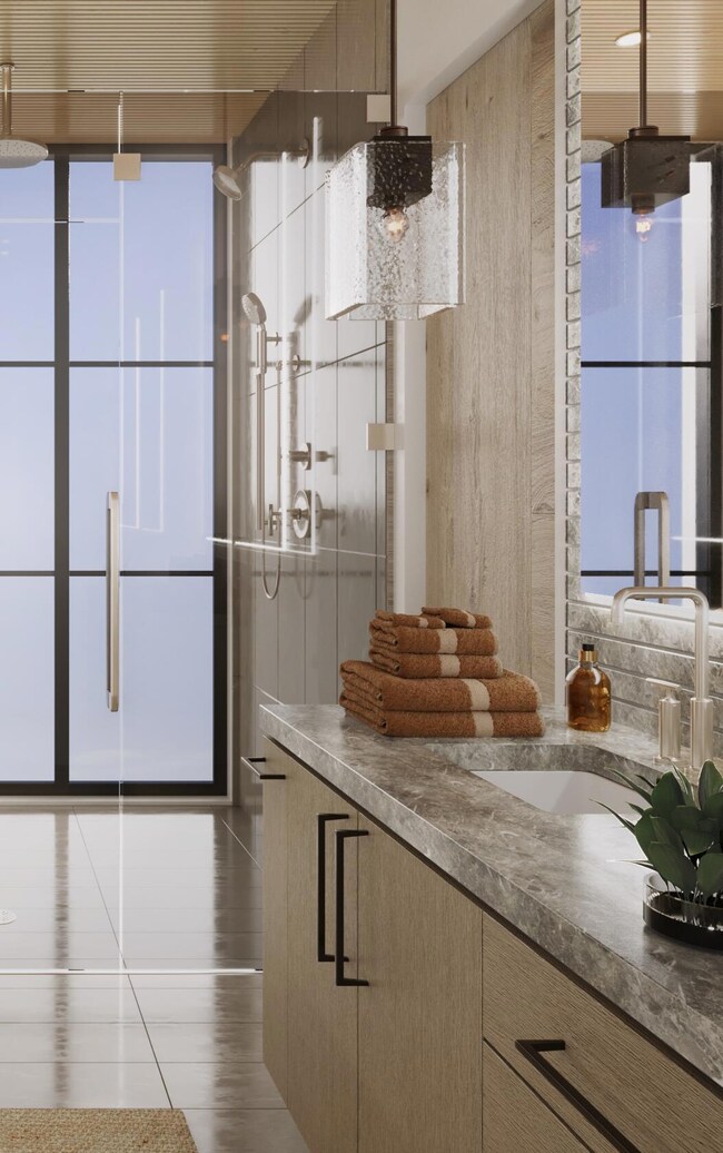 Bathroom Detail Render - Mountain Shadow