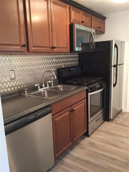 The stainless steel appliances are all new as well