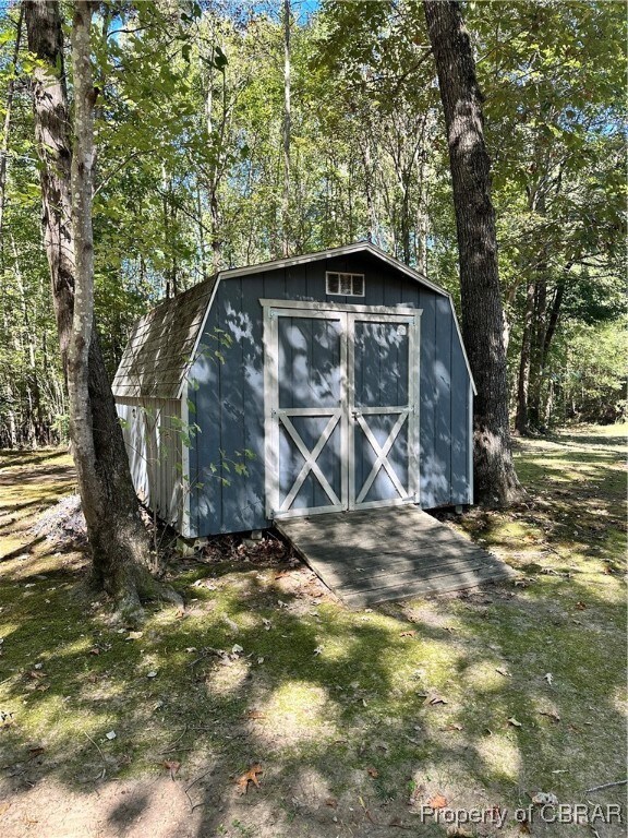 View of outdoor structure