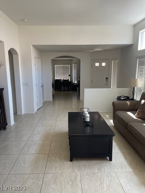 Living room looking to Den.