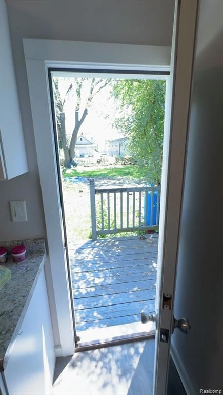 View of doorway to outside