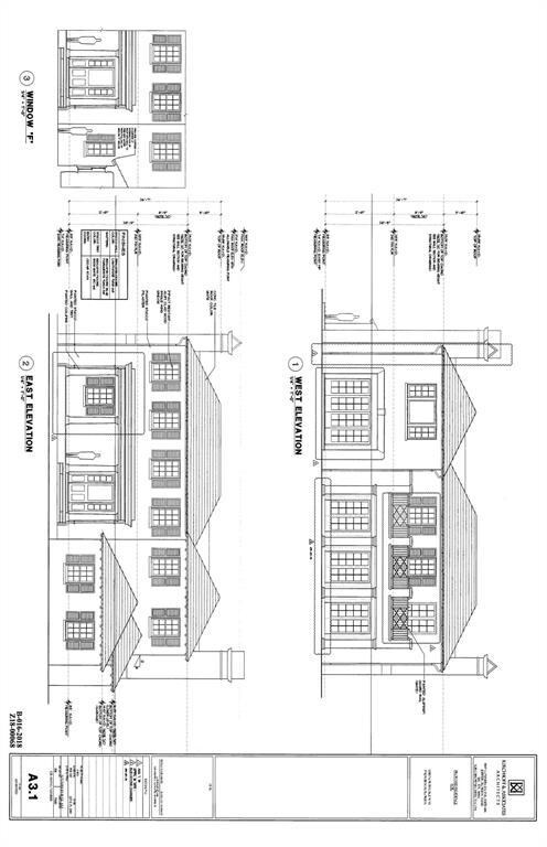 E W elevations