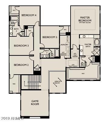 Spruce floorplan upstairs Lot 25