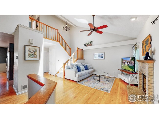 Living Room with Vaulted Ceilings