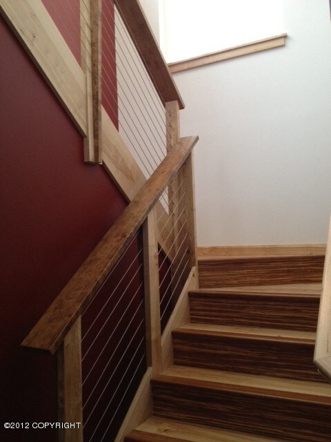 Custom hardwood staircase