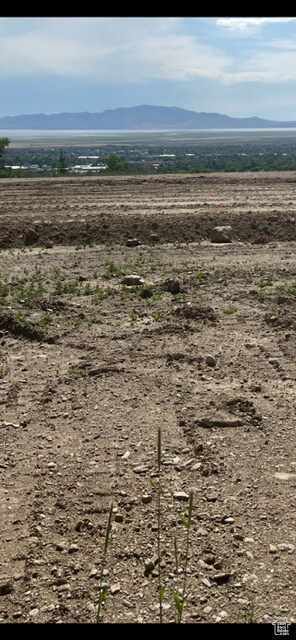 Exterior space featuring a mountain view