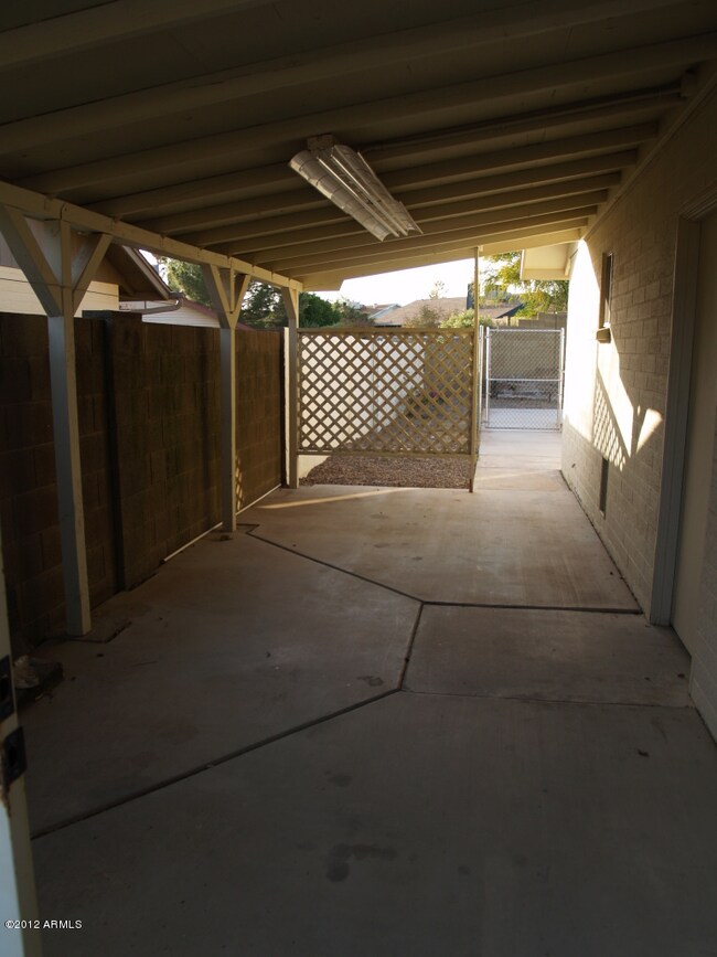 Carport Behind RV Gate