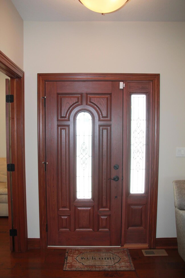 Front door from the inside