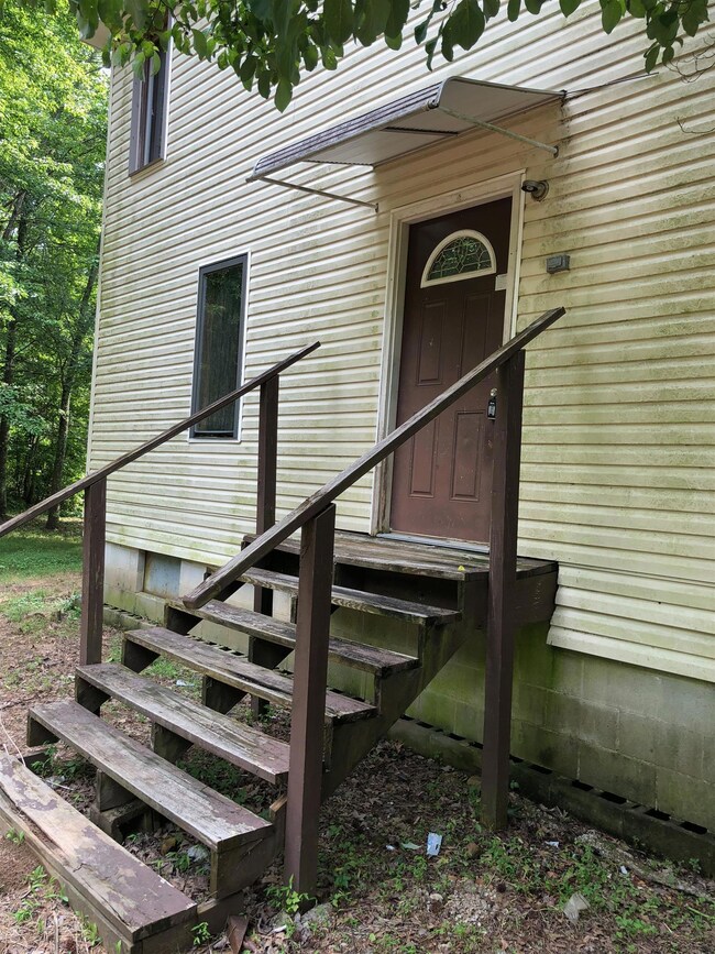 Entrance to the cottage.
