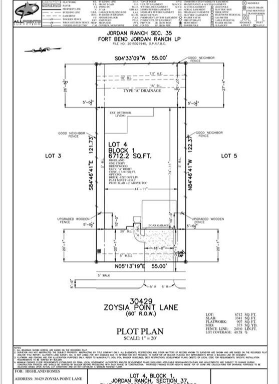 Plot Plan
