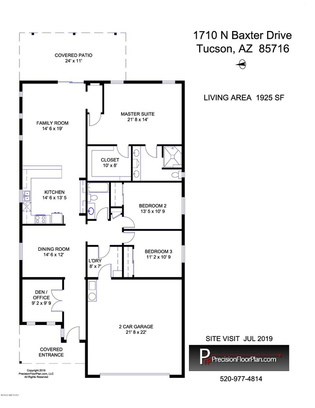1,925 Sq Ft Floor Plan