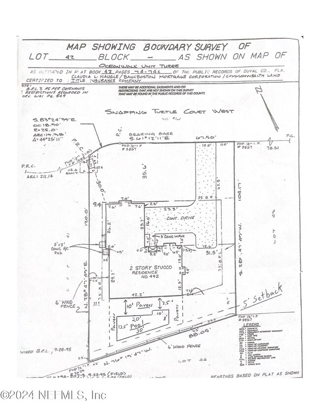 Pool Sketched on Survey